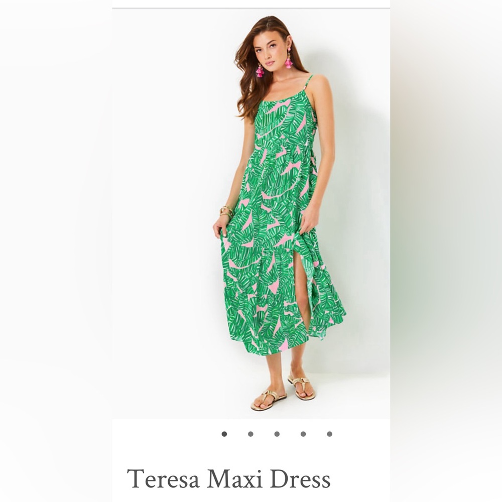 Lilly Pulitzer Teresa maxi dress nwt lets go bananas